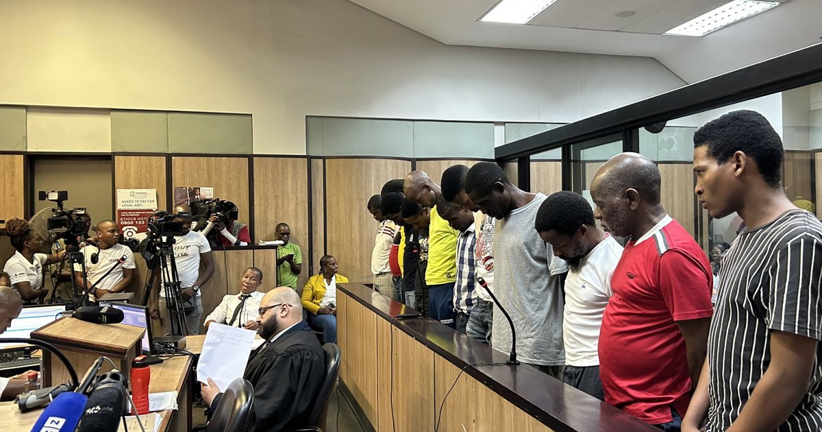 12 men accused of killing 5 people in Inanda back in court for bail