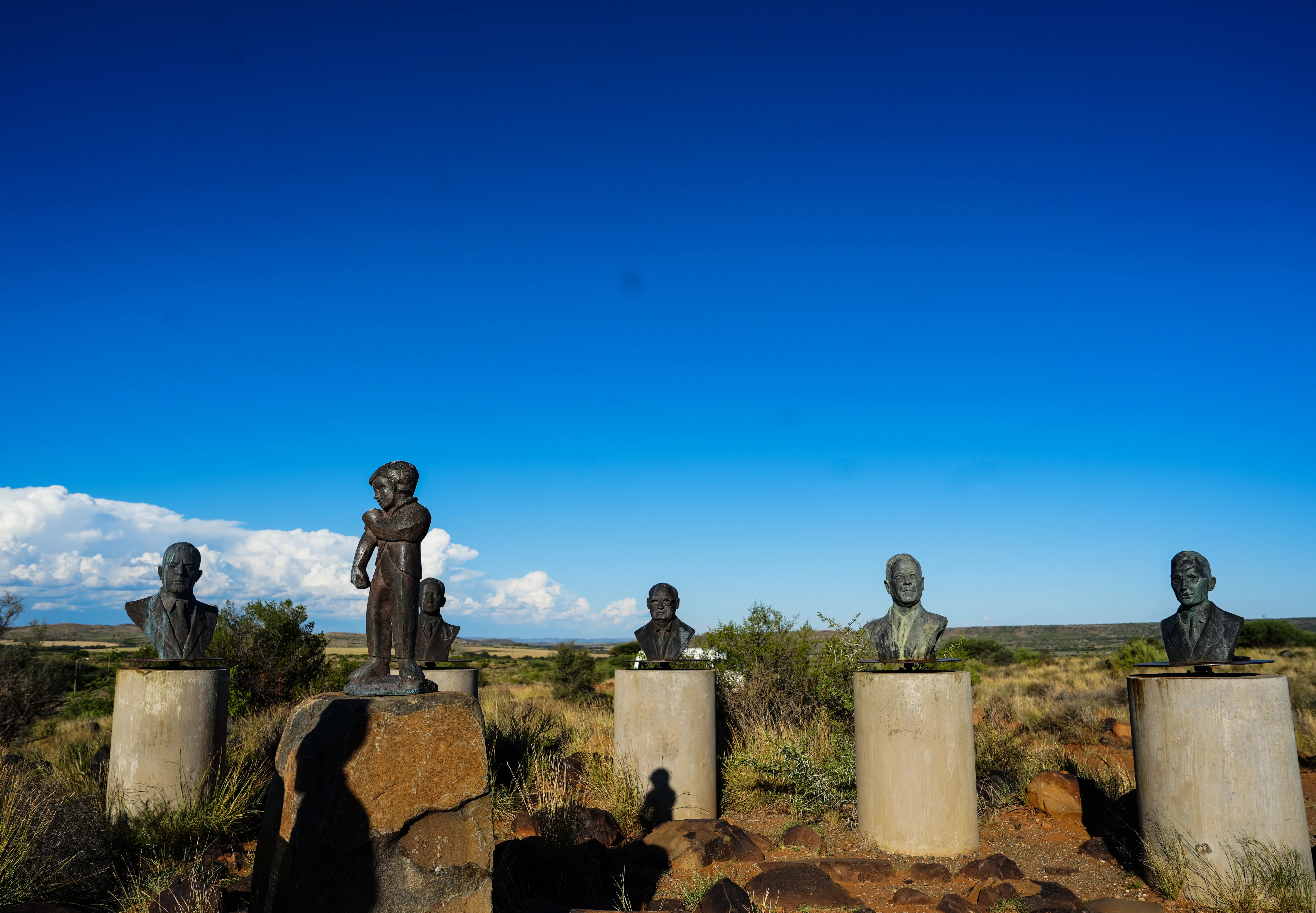 Busts of apartheid presidents in Orania. Picture: Kayleen Morgan/Eyewitness News Busts of apartheid presidents in Orania. Picture: Kayleen Morgan/Eyewitness News