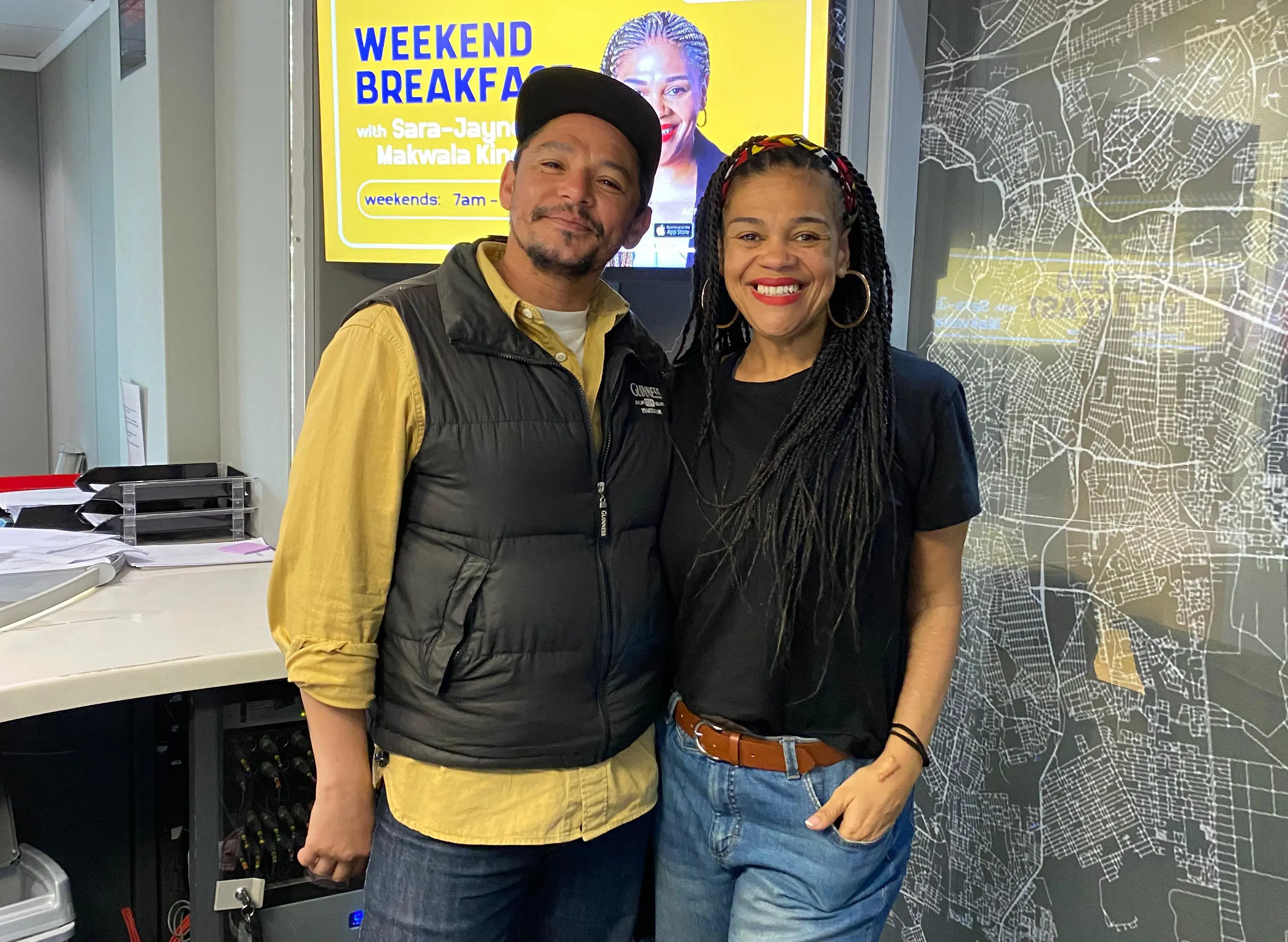 Keenan Arrison with Sara-Jayne Makwala King, CapeTalk Keenan Arrison with Sara-Jayne Makwala King, CapeTalk