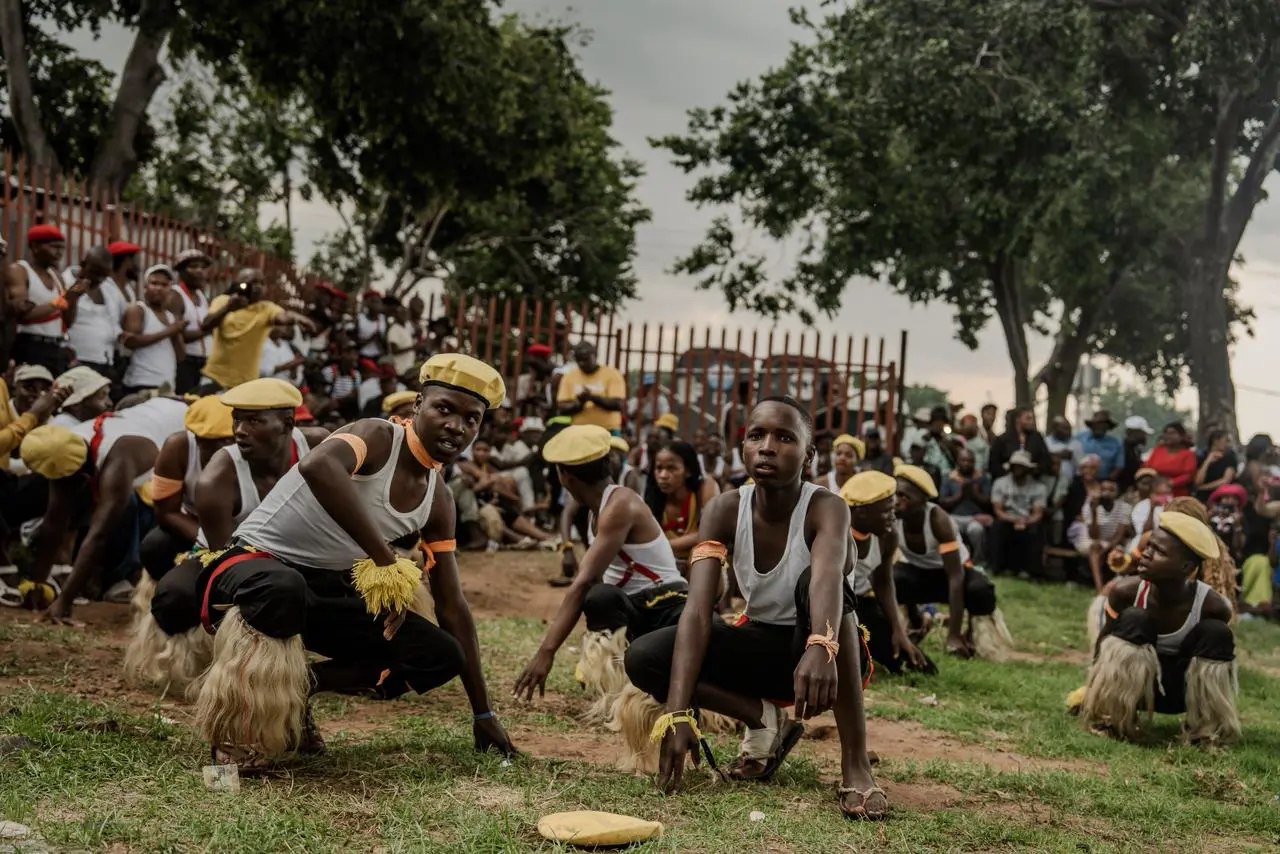 As the festive season approaches, hostel residents in Diepkloof came together for what they call their “last dance” a traditional Zulu performance that closes off the year.12/2025/ Picture: Sphamandla Dlamini EWN As the festive season approaches, hostel residents in Diepkloof came together for what they call their “last dance” a traditional Zulu performance that closes off the year.12/2025/ Picture: Sphamandla Dlamini EWN