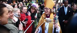 Ex-midwife enthroned as first female Archbishop of Canterbury Ex-midwife enthroned as first female Archbishop of Canterbury