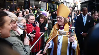 Ex-midwife enthroned as first female Archbishop of Canterbury Ex-midwife enthroned as first female Archbishop of Canterbury