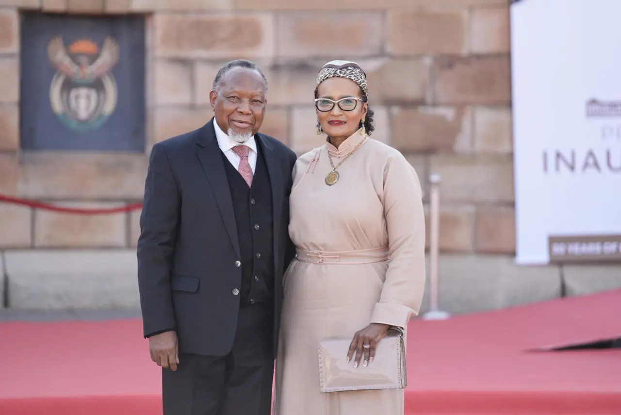 Former President Kgalema Motlanthe and his wife Gugu Mtshali at the Union Buildings ahead of the 2024 presidential inauguration on 19 June 2024. Picture: Jacques Nelles/Eyewitness News Former President Kgalema Motlanthe and his wife Gugu Mtshali at the Union Buildings ahead of the 2024 presidential inauguration on 19 June 2024. Picture: Jacques Nelles/Eyewitness News