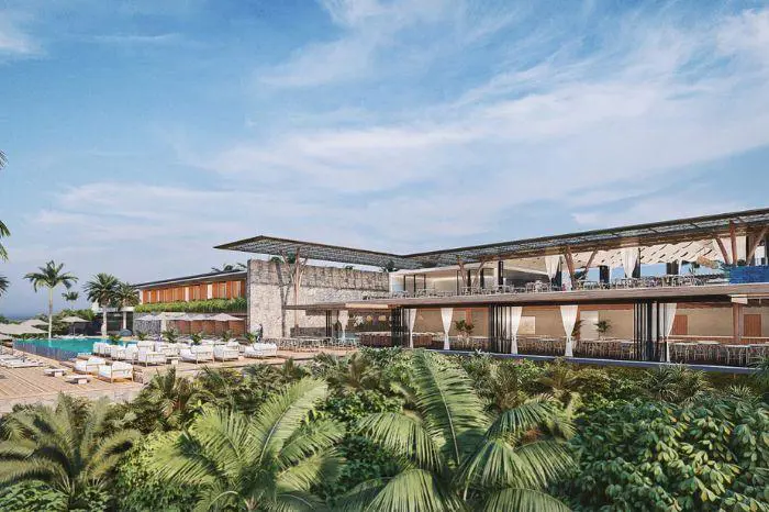An architectural mock-up of the upcoming KZN North Coast development, Club Med Tinley. Picture: Supplied An architectural mock-up of the upcoming KZN North Coast development, Club Med Tinley. Picture: Supplied