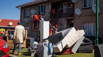 Ekurhuleni Municipality evicts over 400 tenants from block of flats in Germiston Ekurhuleni Municipality evicts over 400 tenants from block of flats in Germiston