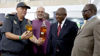 Ramaphosa pledges all the support SARS needs to fight illicit trade Ramaphosa pledges all the support SARS needs to fight illicit trade