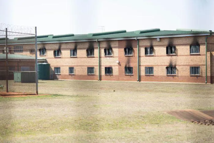 Kutama-Sinthumule Correctional Centre after a fire on 7 August 2023. Two inmates were shot dead in the chaos. Picture: Abigail Javier/Eyewitness News Kutama-Sinthumule Correctional Centre after a fire on 7 August 2023. Two inmates were shot dead in the chaos. Picture: Abigail Javier/Eyewitness News