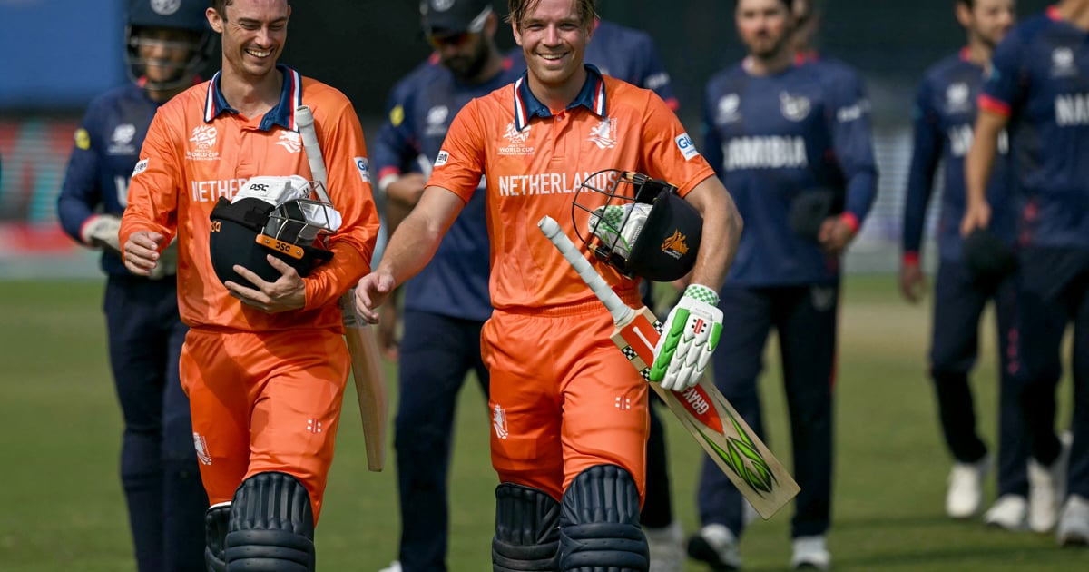 De Leede takes Netherlands to big win over Namibia at T20 World Cup