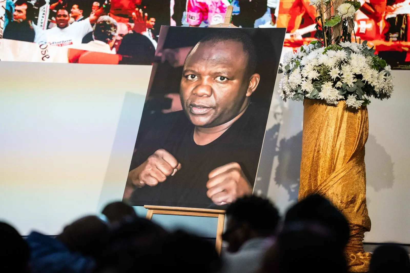 A memorial service for former three-time boxing world champion, Dingaan Thobela, was held at at Hill on Empire in Parktown, Johannesburg on 7 May 2024. Picture: Jacques Nelles A memorial service for former three-time boxing world champion, Dingaan Thobela, was held at at Hill on Empire in Parktown, Johannesburg on 7 May 2024. Picture: Jacques Nelles