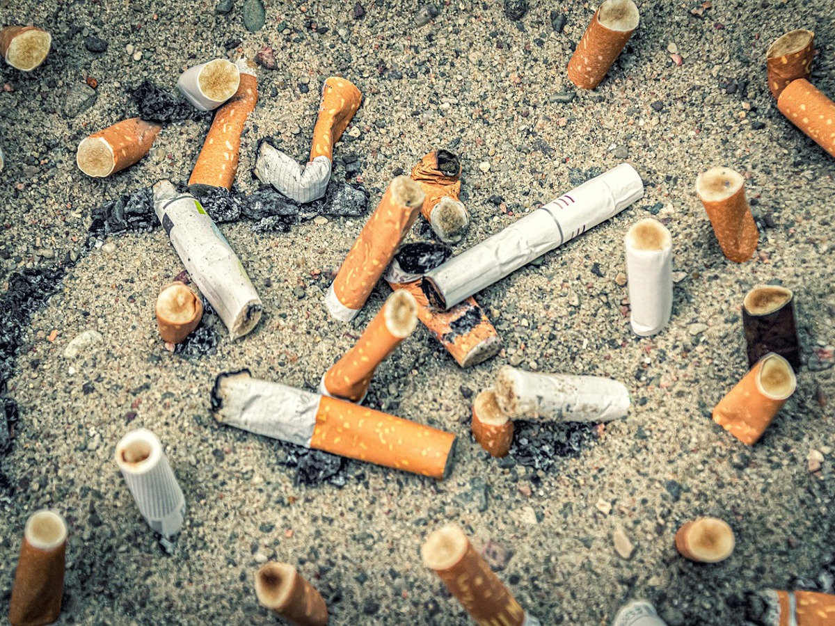 No butts, quit your stompie littering