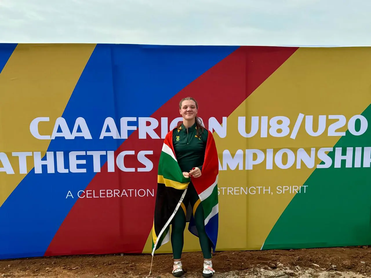 Mila Ueckermann was crowned African champion at the CAA U18 & U20 Championships campaign in Abeokuta, the capital of Ogun State, Nigeria. Picture: Supplied. Mila Ueckermann was crowned African champion at the CAA U18 & U20 Championships campaign in Abeokuta, the capital of Ogun State, Nigeria. Picture: Supplied.