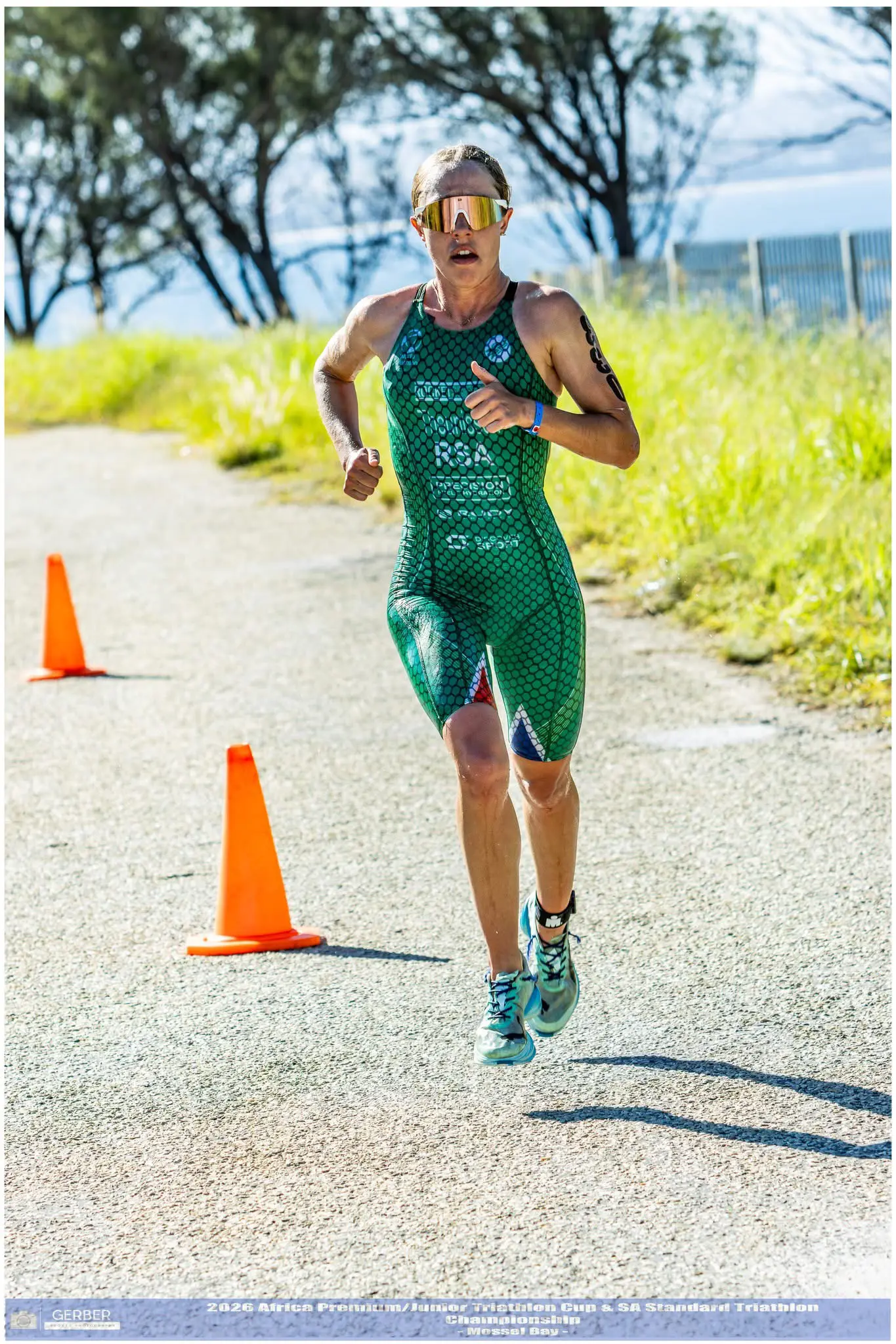 South African triathlete Bridget Theunissen during a competition. Picture: Supplied. South African triathlete Bridget Theunissen during a competition. Picture: Supplied.