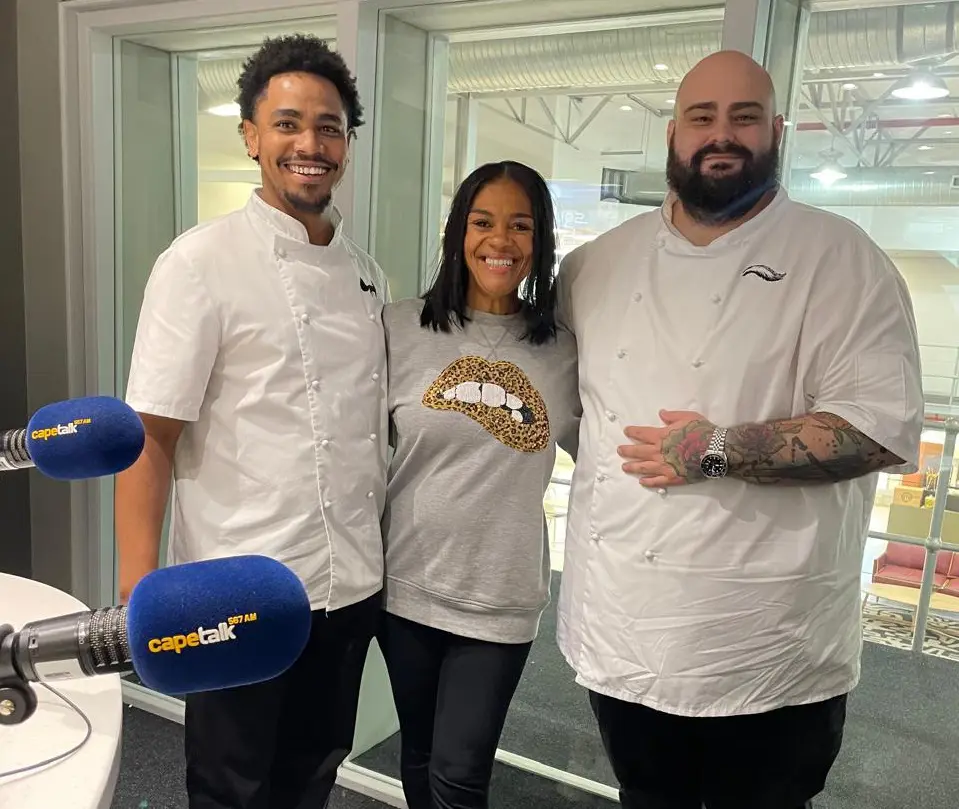 Keanen Jaftha and Glen Williams from LIttle Fox with Sara-Jayne Makwala King Keanen Jaftha and Glen Williams from LIttle Fox with Sara-Jayne Makwala King