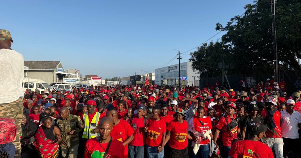 Thousands of Malema's supporters travel across SA to stand with EFF leader