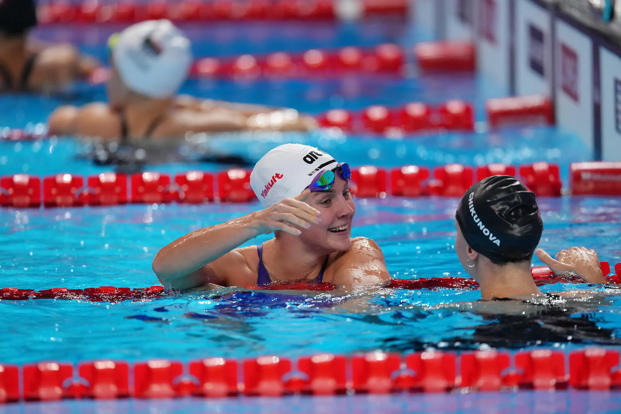 SA swimmer Kaylene Corbett competing at the World Aquatics Championships in Singapore. Picture: World Aquatics. SA swimmer Kaylene Corbett competing at the World Aquatics Championships in Singapore. Picture: World Aquatics.