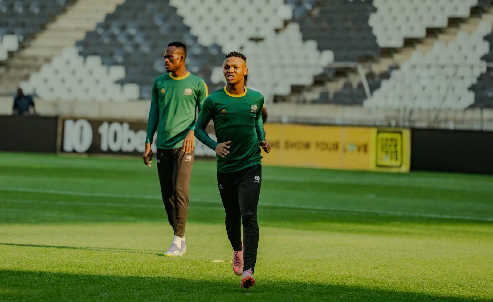 Bafana Bafana players during a training session ahead of their 2026 FIFA World Cup qualifier against Rwanda at the Mbombela Stadium on 13 October 2025. Picture: Sphamandla Dlamini/EWN Bafana Bafana players during a training session ahead of their 2026 FIFA World Cup qualifier against Rwanda at the Mbombela Stadium on 13 October 2025. Picture: Sphamandla Dlamini/EWN