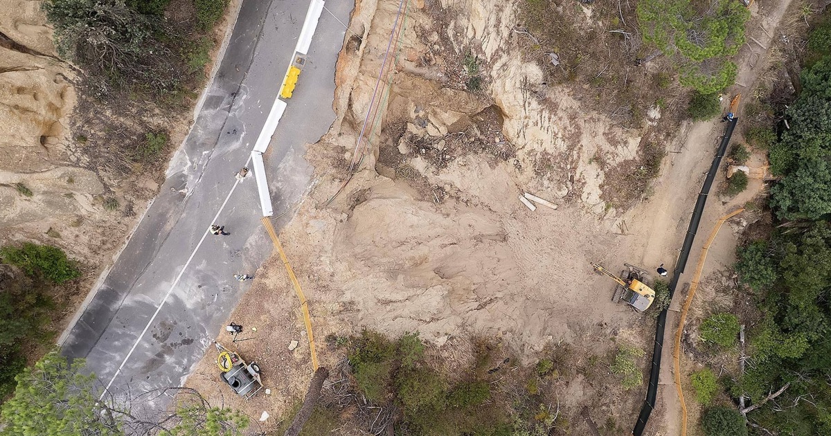 VIDEO: Repairs to upper Kloof Road finally get underway after 2023 storm