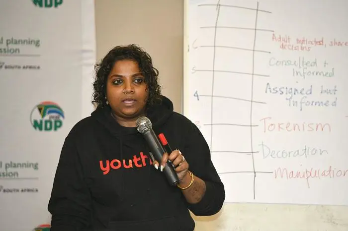 Managing director at Youth Lab, Pearl Pillay. Picture: @PearlPillay/Twitter Managing director at Youth Lab, Pearl Pillay. Picture: @PearlPillay/Twitter