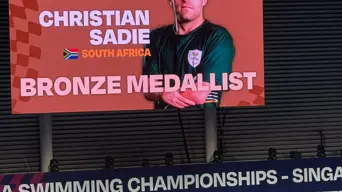 Christian Sadie adds 2 bronze medals to SA's tally at World Para Swimming Champs Christian Sadie adds 2 bronze medals to SA's tally at World Para Swimming Champs