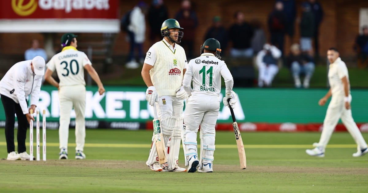 Proteas in trouble as Bavuma fights back in rain-hit second Test