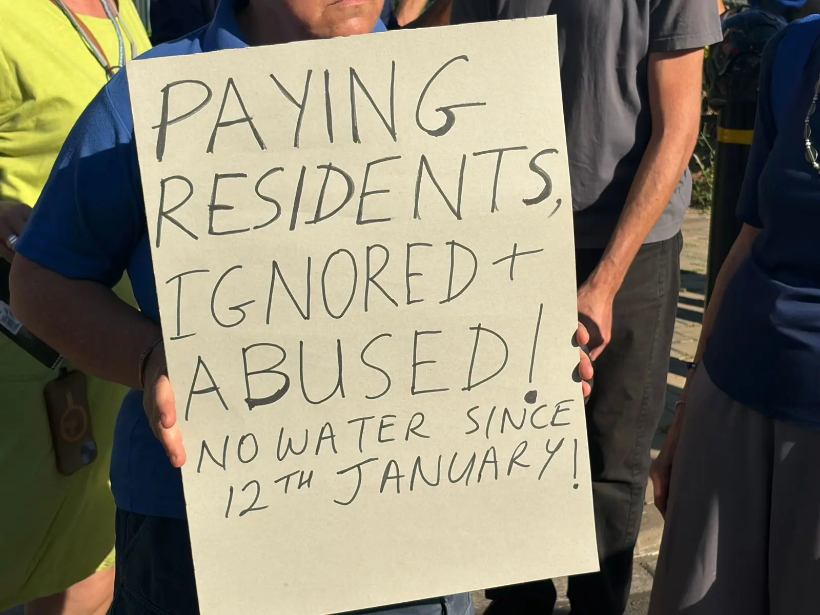 Joburg residents protest in different parts of the city on Wednesday, 11 February 2026, due to prolonged water outages. Picture: Dimakatso Leshoro/EWN Joburg residents protest in different parts of the city on Wednesday, 11 February 2026, due to prolonged water outages. Picture: Dimakatso Leshoro/EWN