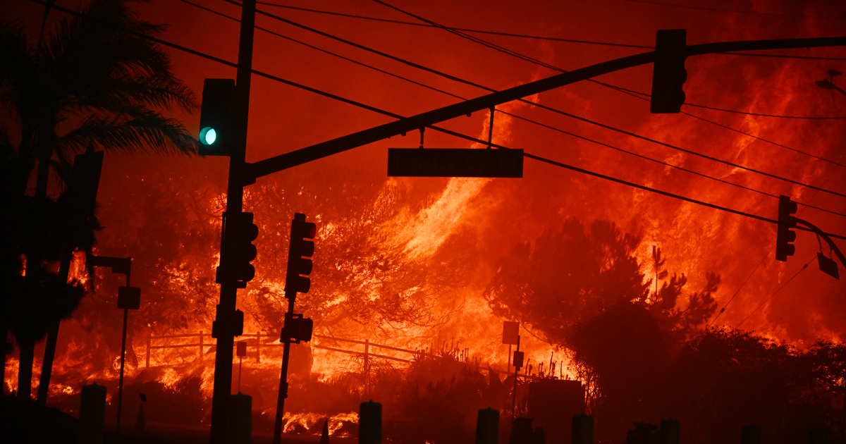 Mass evacuations after explosive new fire erupts near Los Angeles