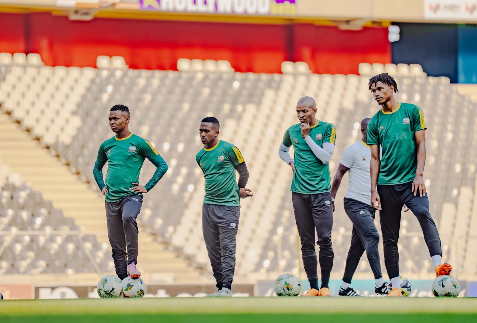 Bafana Bafana players during a training session ahead of their 2026 FIFA World Cup qualifier against Rwanda at the Mbombela Stadium on 13 October 2025. Picture: Sphamandla Dlamini/EWN Bafana Bafana players during a training session ahead of their 2026 FIFA World Cup qualifier against Rwanda at the Mbombela Stadium on 13 October 2025. Picture: Sphamandla Dlamini/EWN