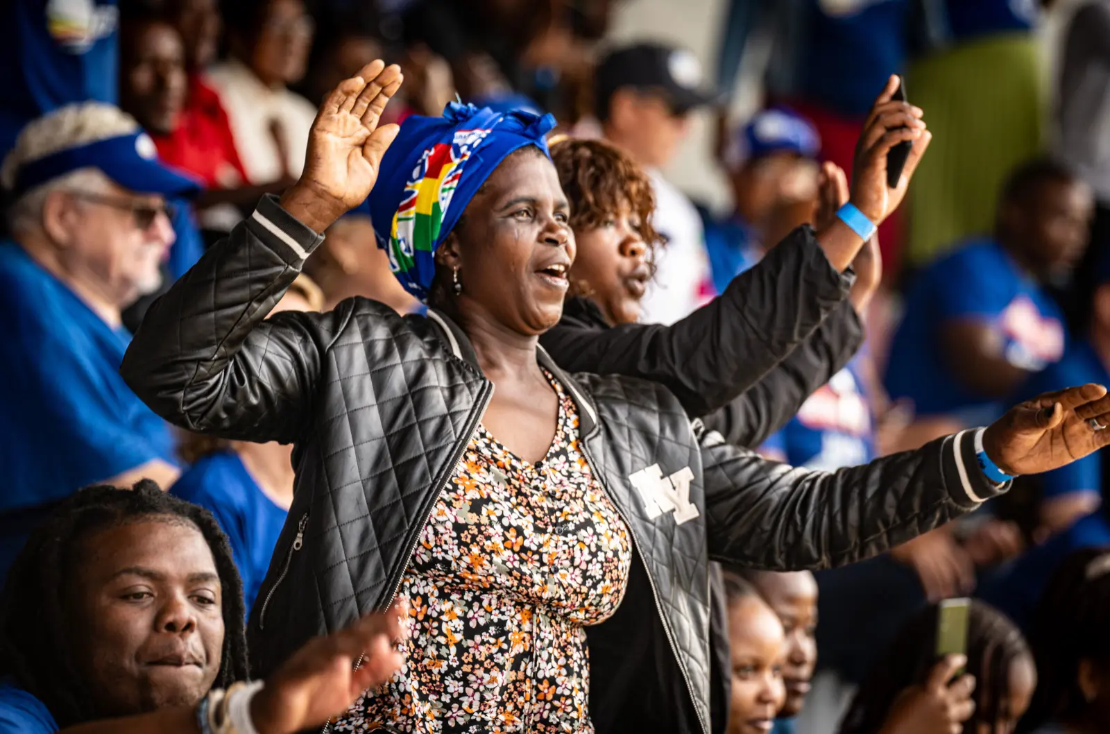DA supporters at the Curries Fountain Stadium in Durban on 11 May 2024 for the party's KwaZulu-Natal Rescue South Africa tour campaign. Picture: Xanderleigh Dookey Makhaza/Eyewitness News DA supporters at the Curries Fountain Stadium in Durban on 11 May 2024 for the party's KwaZulu-Natal Rescue South Africa tour campaign. Picture: Xanderleigh Dookey Makhaza/Eyewitness News