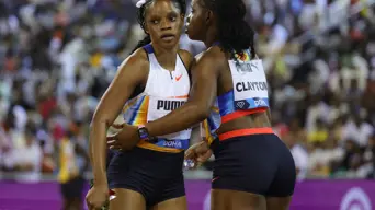 Fraser-Pryce beaten by Jamaican starlet Tia Clayton in Doha Fraser-Pryce beaten by Jamaican starlet Tia Clayton in Doha