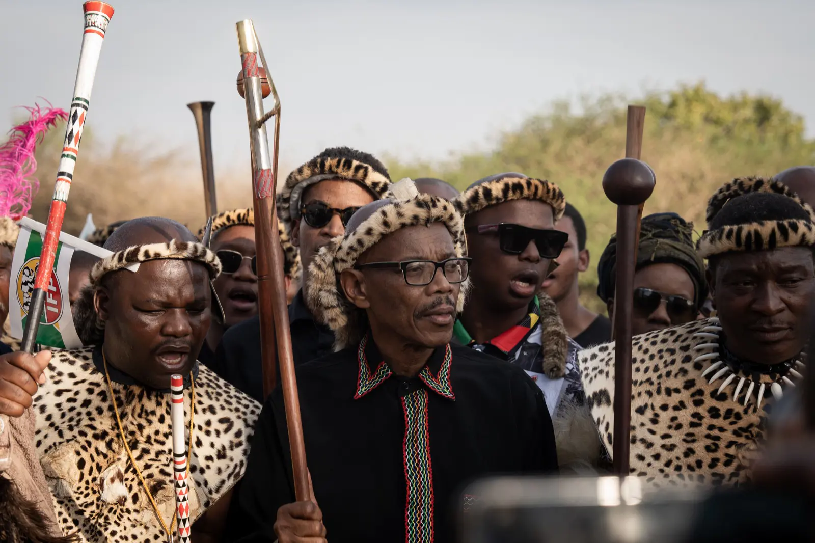 Prince Mangosuthu Buthelezi's son, Zuzifa Buthelezi part of the delegation that collected Prince Mangosuthu Buthelezi's remains from a local mortuary in Ulundi and escorted them to his home on 15 September 2023. Picture: Xanderleigh Dookey Makhaza/Eyewitness News Prince Mangosuthu Buthelezi's son, Zuzifa Buthelezi part of the delegation that collected Prince Mangosuthu Buthelezi's remains from a local mortuary in Ulundi and escorted them to his home on 15 September 2023. Picture: Xanderleigh Dookey Makhaza/Eyewitness News