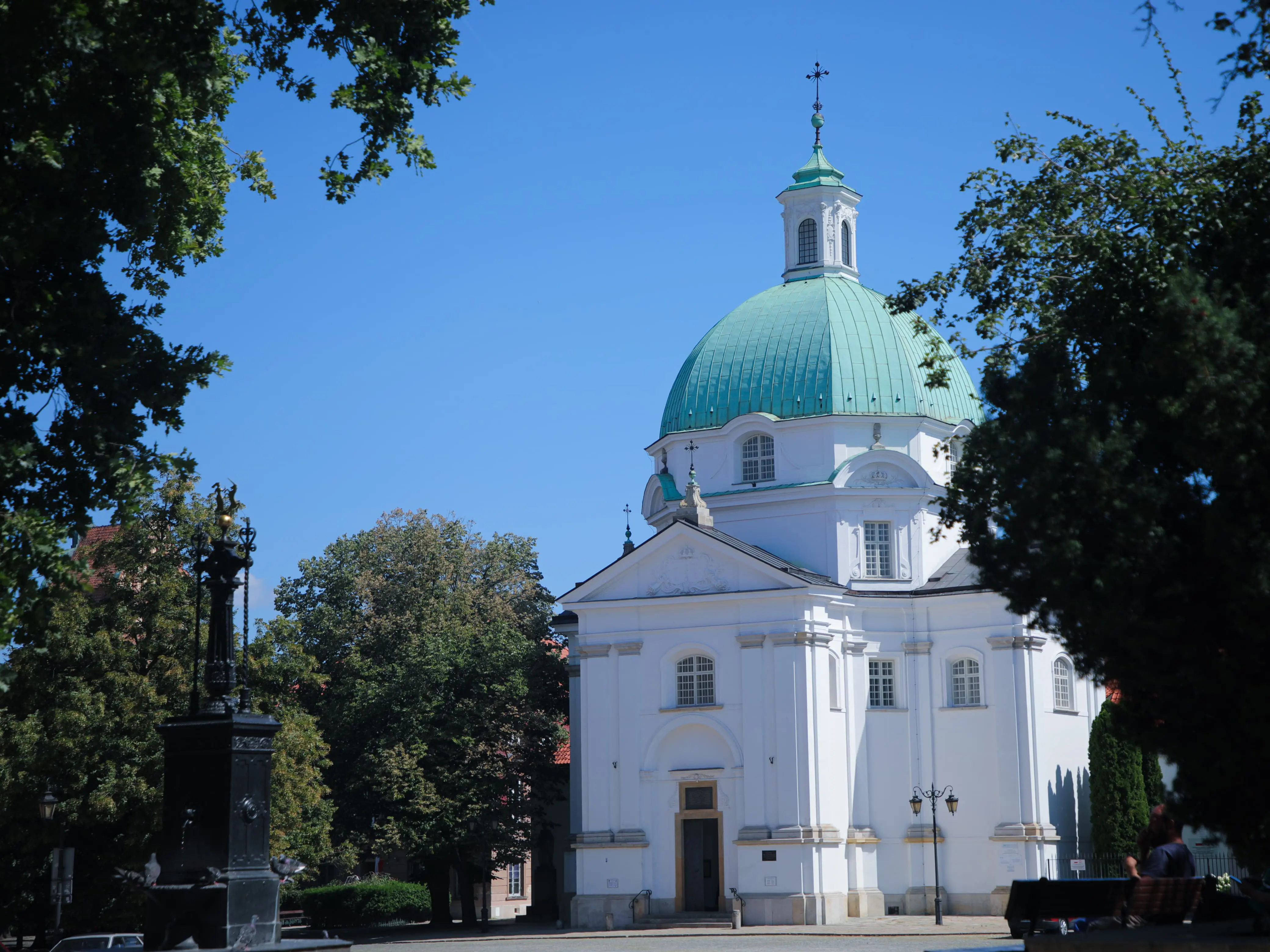 The St. Kazimierz Catholic Church in New Town, Warsaw, was used as a hospital during World War II. Nuns housed many civilians in the church and cellars and gave medical aid as well as they could. During a single raid on August 31, 1944, four priests, 35 nuns and over 1,000 civilians sheltering in the church's crypt, were killed. It was later targeted by German bombings. The church was reconstructed between 1947 and 1953. Picture: Orrin Singh/Eyewitness News The St. Kazimierz Catholic Church in New Town, Warsaw, was used as a hospital during World War II. Nuns housed many civilians in the church and cellars and gave medical aid as well as they could. During a single raid on August 31, 1944, four priests, 35 nuns and over 1,000 civilians sheltering in the church's crypt, were killed. It was later targeted by German bombings. The church was reconstructed between 1947 and 1953. Picture: Orrin Singh/Eyewitness News