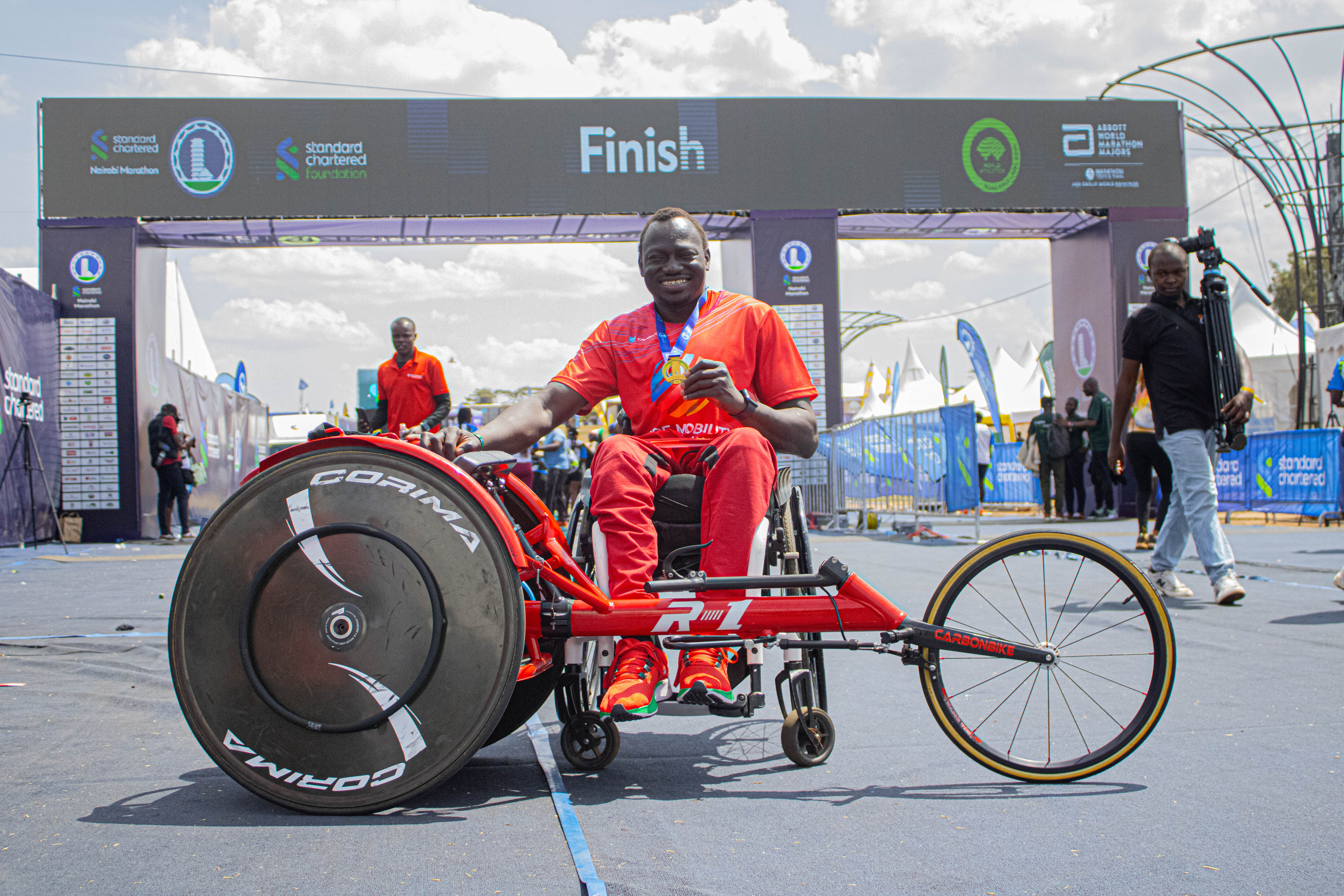 Overcoming obstacles: Kenyan athlete completes 42km marathon in ...