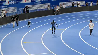 Football and falls as first humanoid robot games launch in China Football and falls as first humanoid robot games launch in China