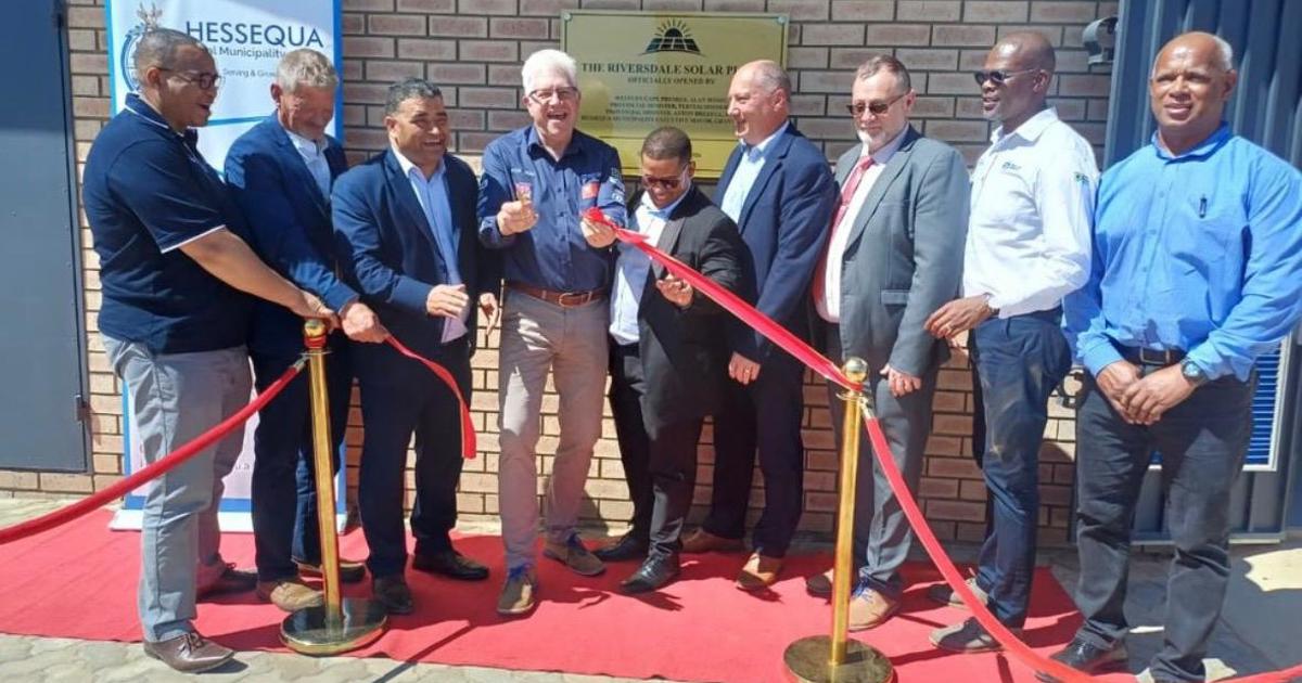 Riversdale solar plant allows town to cut Eskom reliance and lower ...