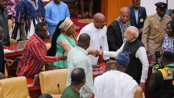 Modi pushes further India-Africa cooperation on Ghana visit Modi pushes further India-Africa cooperation on Ghana visit