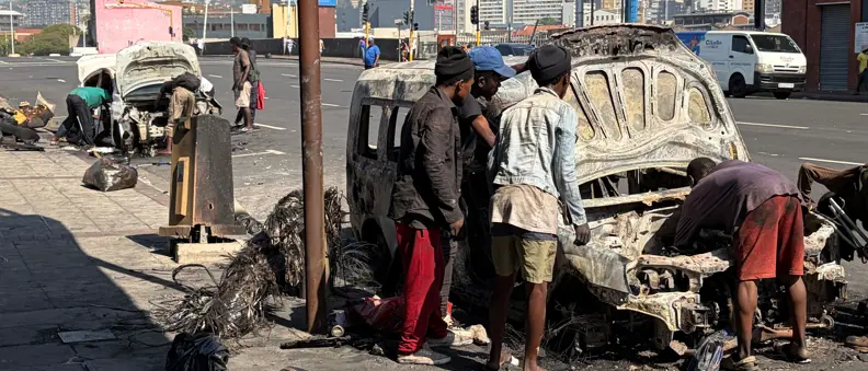 Acting minister visits riot-hit Durban CBD amid ongoing clashes