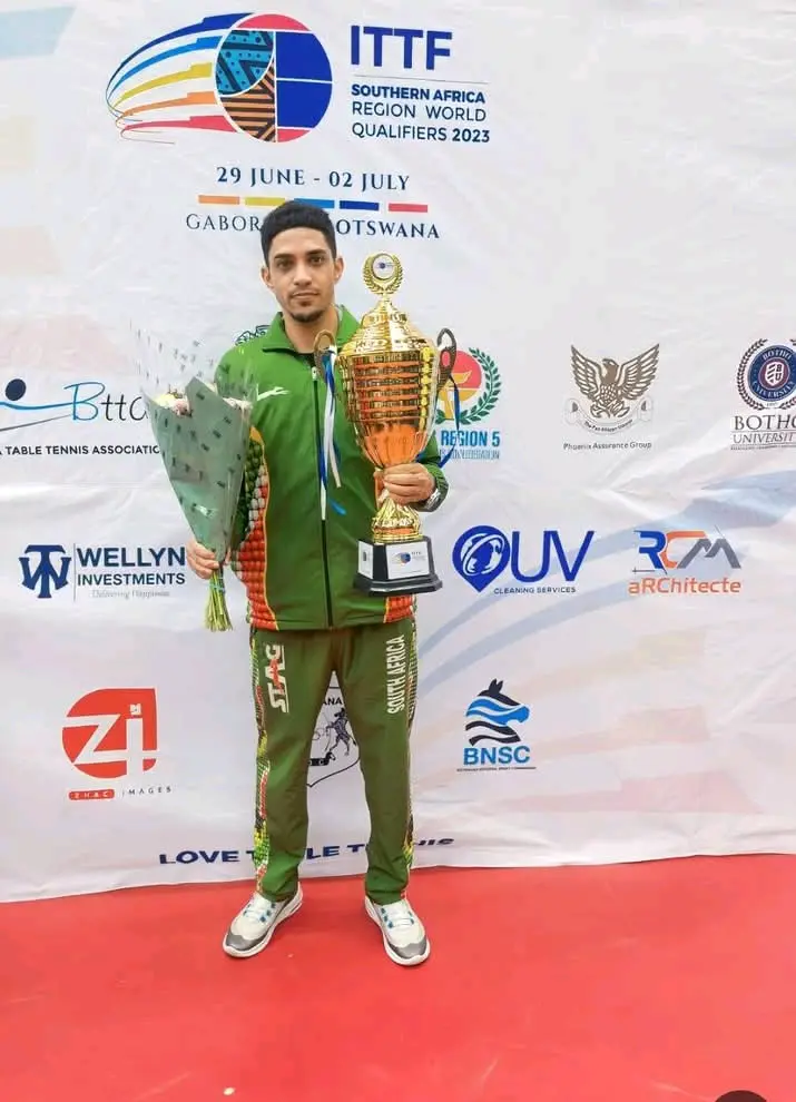 South African table tennis player Theo Cogill. Picture: Supplied. South African table tennis player Theo Cogill. Picture: Supplied.