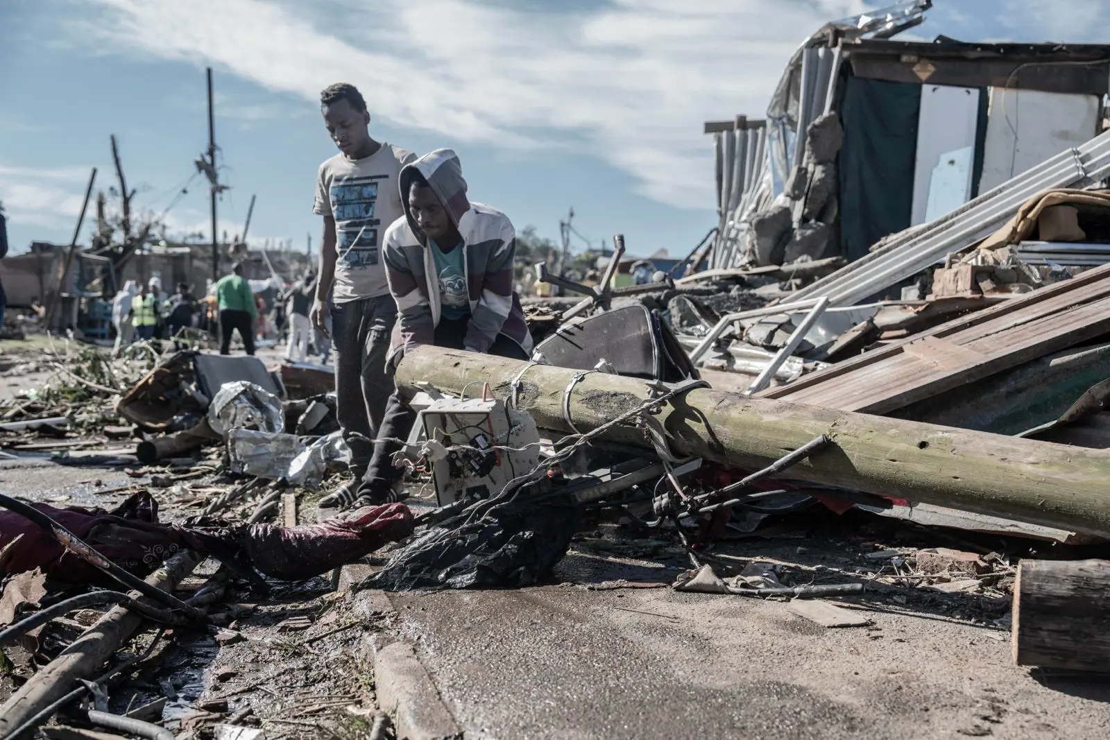 The community of Magwaveni township, north of Durban, is picking up the pieces after a tornado swept through the area on 3 June 2024. Picture: Sphamandla Dlamini / Eyewitness News The community of Magwaveni township, north of Durban, is picking up the pieces after a tornado swept through the area on 3 June 2024. Picture: Sphamandla Dlamini / Eyewitness News