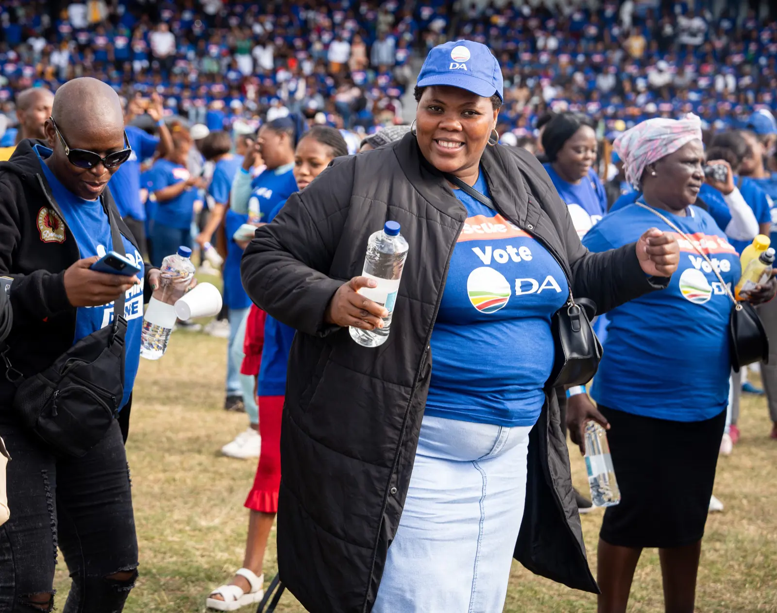 DA supporters at the Curries Fountain Stadium in Durban on 11 May 2024 for the party's KwaZulu-Natal Rescue South Africa tour campaign. Picture: Xanderleigh Dookey Makhaza/Eyewitness News DA supporters at the Curries Fountain Stadium in Durban on 11 May 2024 for the party's KwaZulu-Natal Rescue South Africa tour campaign. Picture: Xanderleigh Dookey Makhaza/Eyewitness News