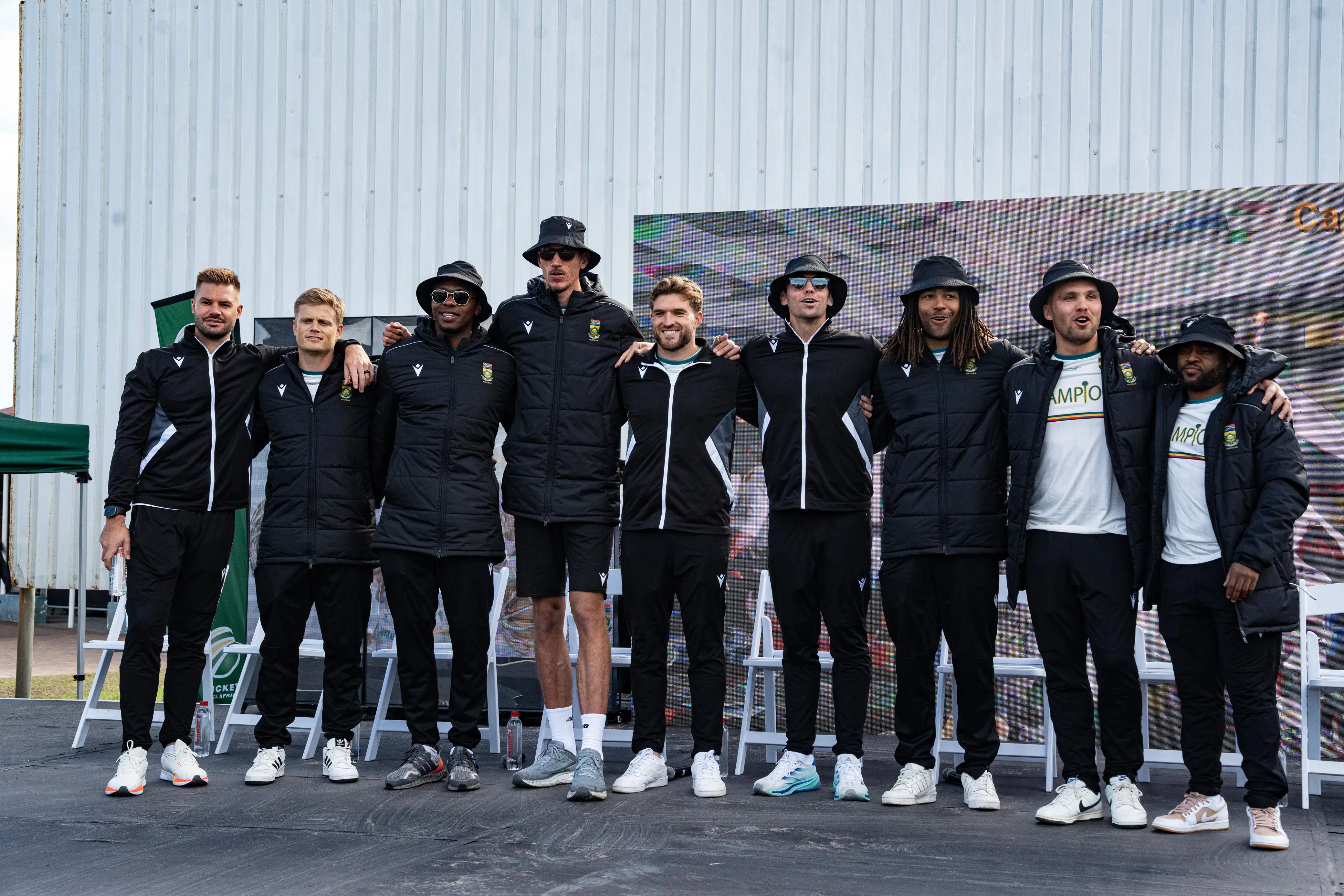 Proteas players in Langa, Cape Town on 25 July 2025. Picture: Kayleen Morgan/EWN Proteas players in Langa, Cape Town on 25 July 2025. Picture: Kayleen Morgan/EWN