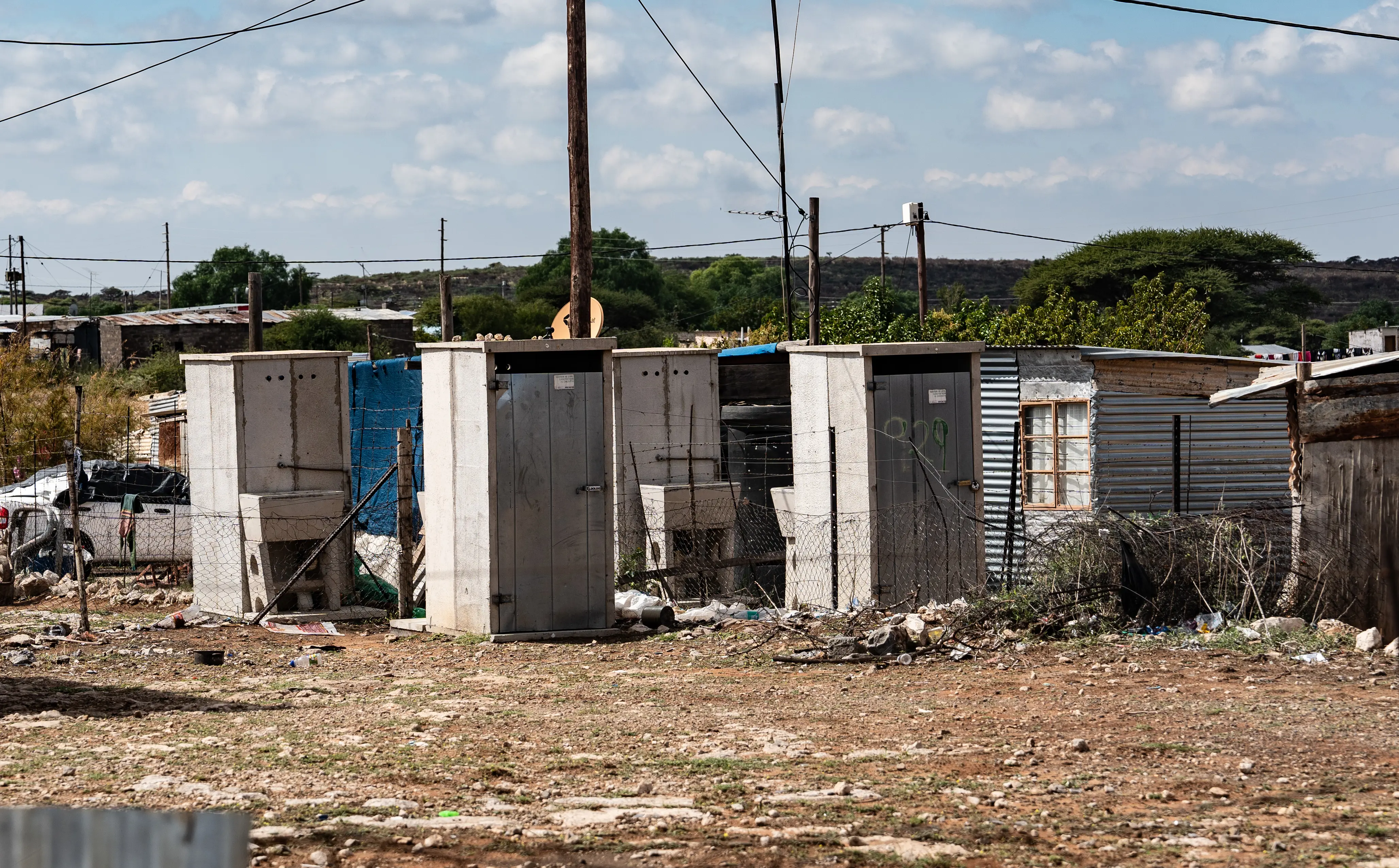 Some of the toilet infrastructure Campbell residents must use to relieve themselves. Picture: Kayleen Morgan/Eyewitness News Some of the toilet infrastructure Campbell residents must use to relieve themselves. Picture: Kayleen Morgan/Eyewitness News