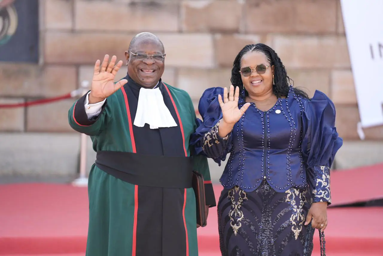 Chief Justice Raymond Zondo and his wife arrive at the Union Buildings to swear in Cyril Ramaphosa as president of South Africa. Picture: Jacques Nelles/Eyewitness News Chief Justice Raymond Zondo and his wife arrive at the Union Buildings to swear in Cyril Ramaphosa as president of South Africa. Picture: Jacques Nelles/Eyewitness News