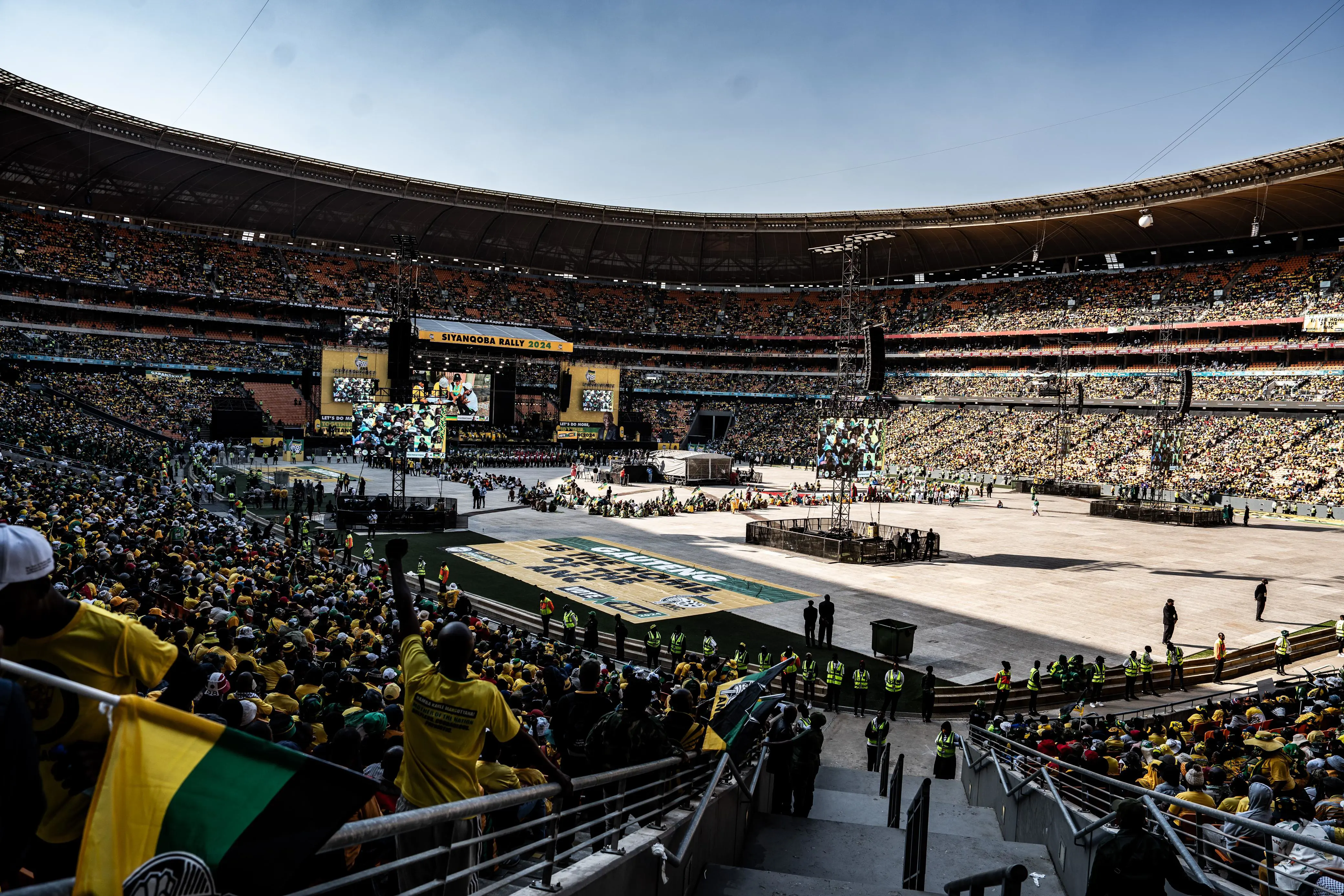 The ANC held their final election rally at FNB Stadium in Soweto on 25 May 2024. Picture: Kayleen Morgan/Eyewitness News The ANC held their final election rally at FNB Stadium in Soweto on 25 May 2024. Picture: Kayleen Morgan/Eyewitness News