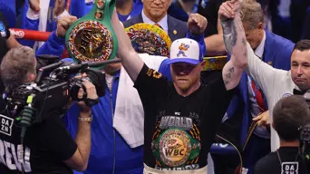 Canelo Alvarez unifies super middleweight titles on Saudi Arabia debut Canelo Alvarez unifies super middleweight titles on Saudi Arabia debut