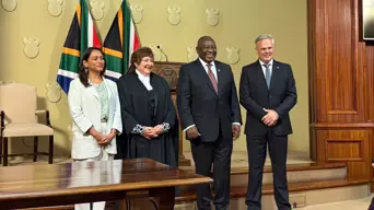 DA MPs Alexandra Abrahams, Willie Aucamp sworn into Ramaphosa's Cabinet DA MPs Alexandra Abrahams, Willie Aucamp sworn into Ramaphosa's Cabinet