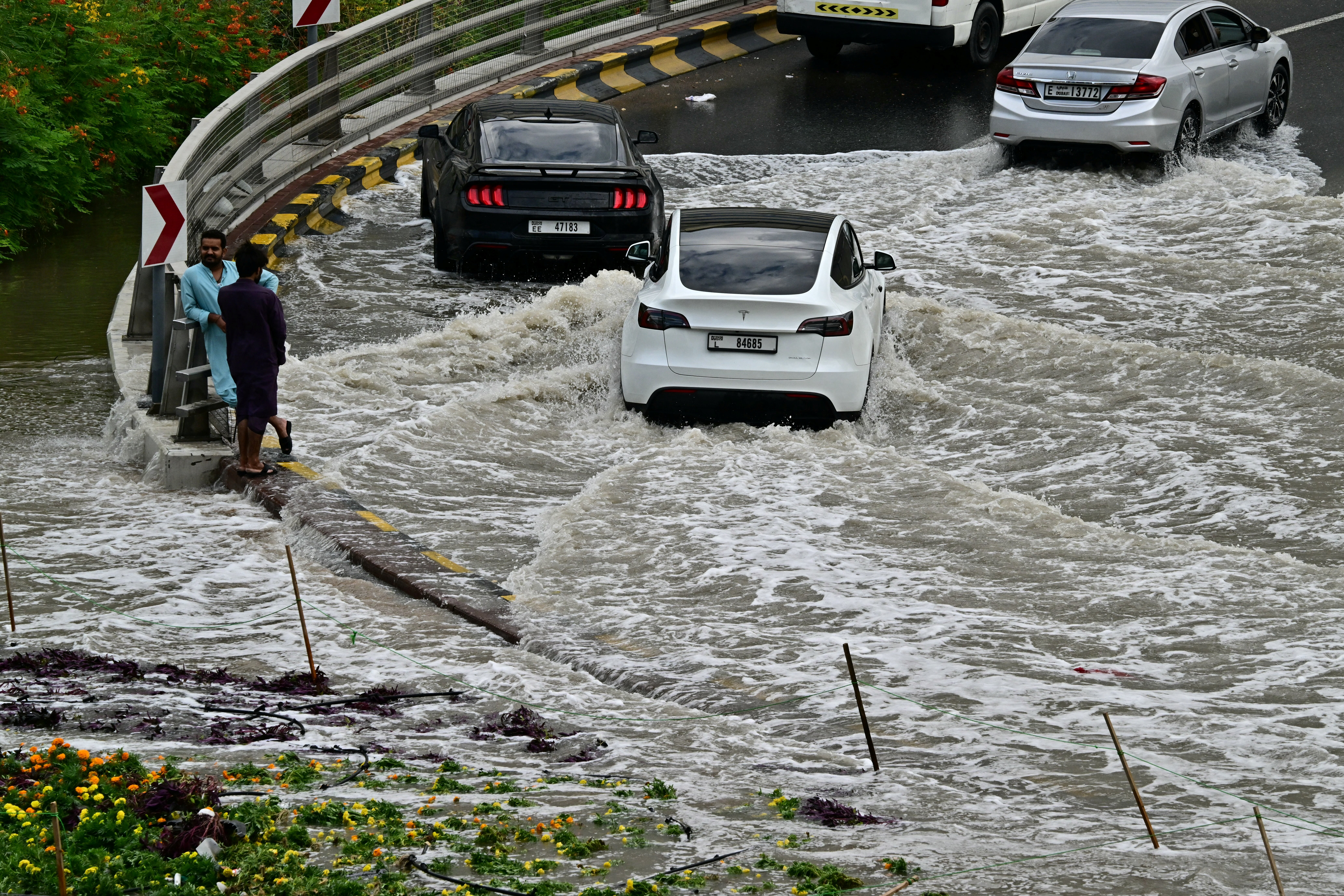Flights cancelled, roads flooded as rare storm soaks UAE