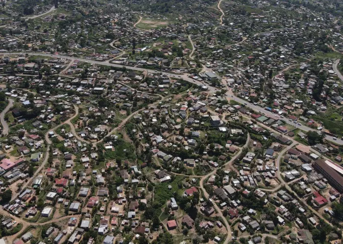 An aerial view of Inanda, north of Durban. Picture: Supplied/Big Red Design Agency An aerial view of Inanda, north of Durban. Picture: Supplied/Big Red Design Agency