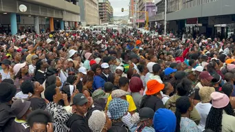 Durban CBD gridlocked as protesters demand justice for Dlamini twins tragedy Durban CBD gridlocked as protesters demand justice for Dlamini twins tragedy