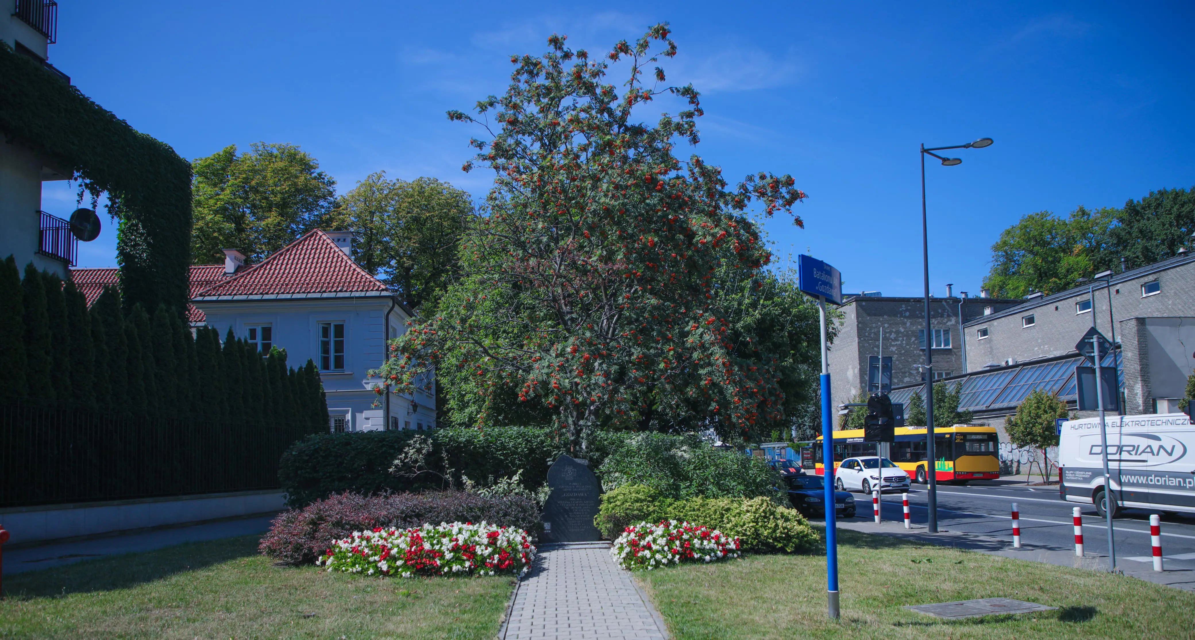 The Gozdawa memorial stone, situated in the heart of Warsaw. Picture: Orrin Singh/Eyewitness News The Gozdawa memorial stone, situated in the heart of Warsaw. Picture: Orrin Singh/Eyewitness News