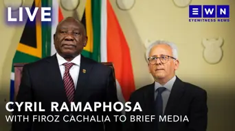 LIVE: Ramaphosa and Cachalia address media amid SAPS leadership crisis LIVE: Ramaphosa and Cachalia address media amid SAPS leadership crisis